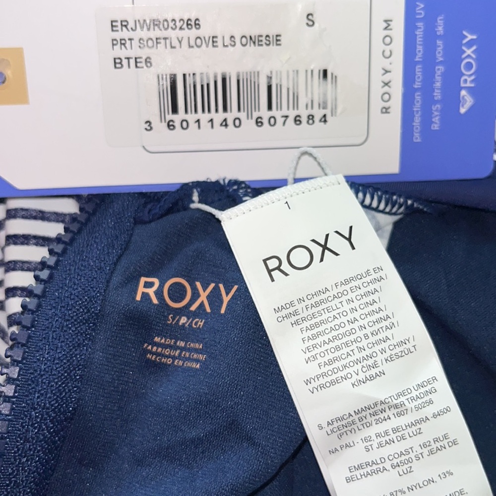 Roxy Softly Love LS UPF50 Onesie SMALL - Picture 7 of 10